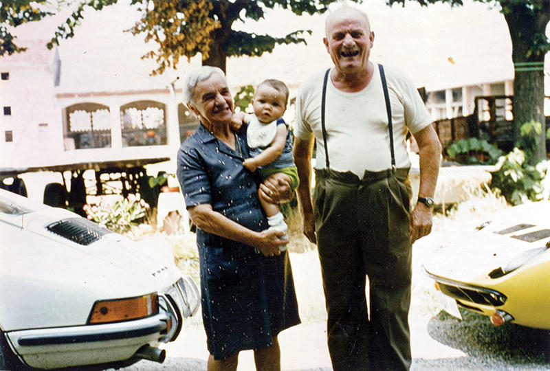 Chassis number 4245 with Mrs. Weber’s family in Cremona, circa 1975.