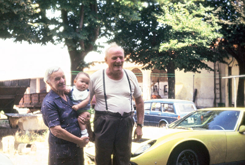 Chassis number 4245 with Mrs. Weber’s family in Cremona, circa 1975.