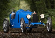 Bugatti Baby II apresentado nas celebrações do 110º aniversário da marca