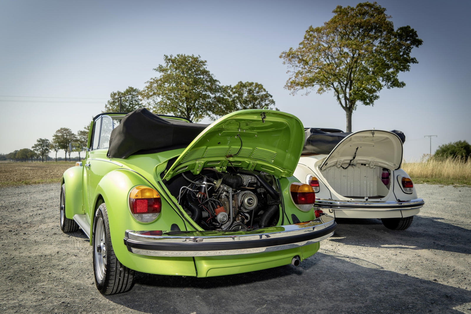 The e-Beetle is providing an additional trunk, where the classic