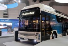 CaetanoBus lança o autocarro a hidrogénio com tecnologia de pilha de combustível Toyota
