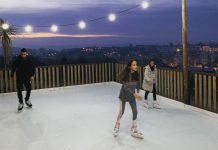 Braga ganha pista de gelo ecológica com vista panorâmica para a cidade