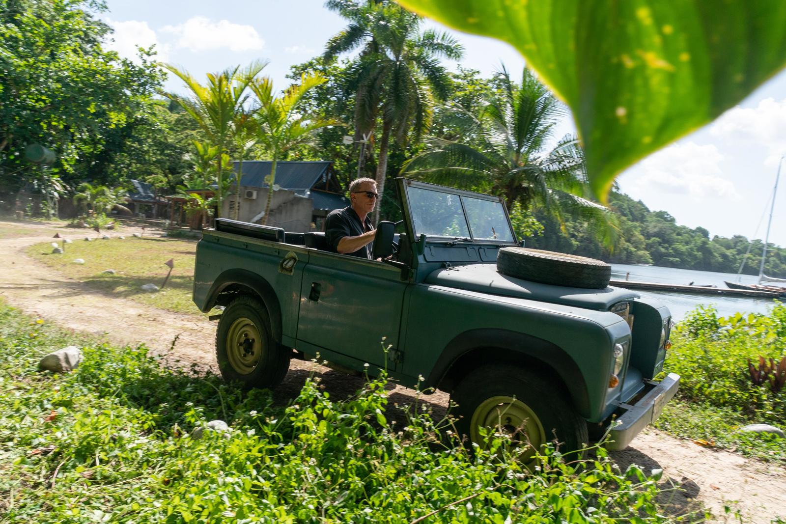 3. James Bond in his Land Rover Series III in Jamaica