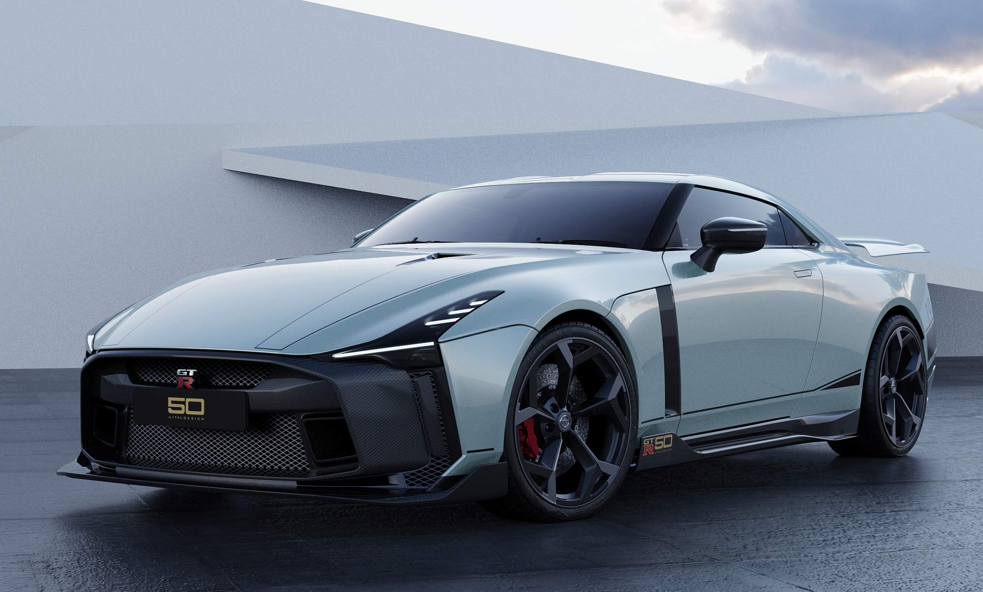 Nissan GT-R50 by Italdesign production rendering Mint FR34