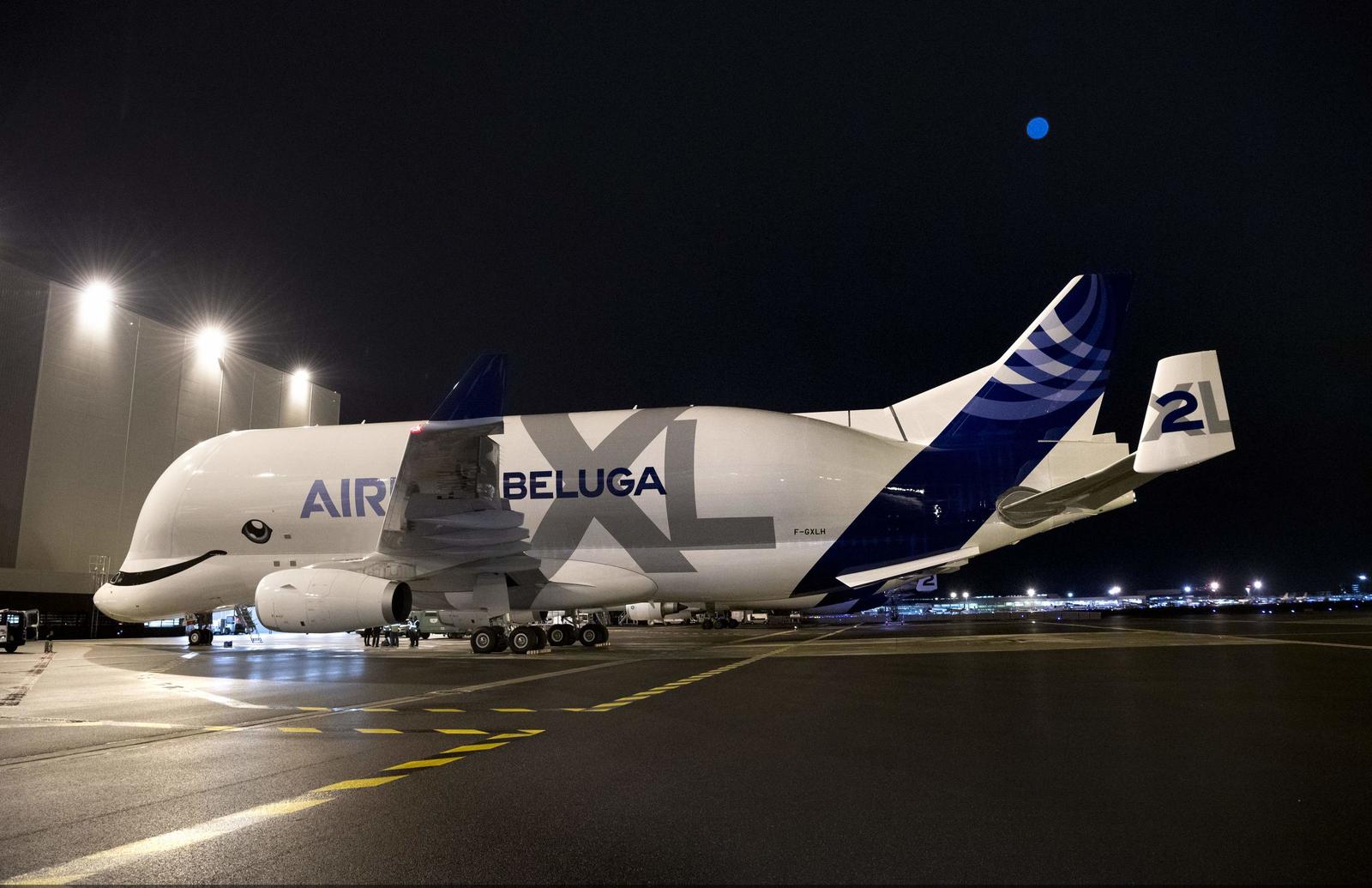 First BelugaXL delivered to ATI – On ground_