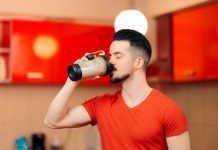 E se beber o batido de proteína sem treinar?