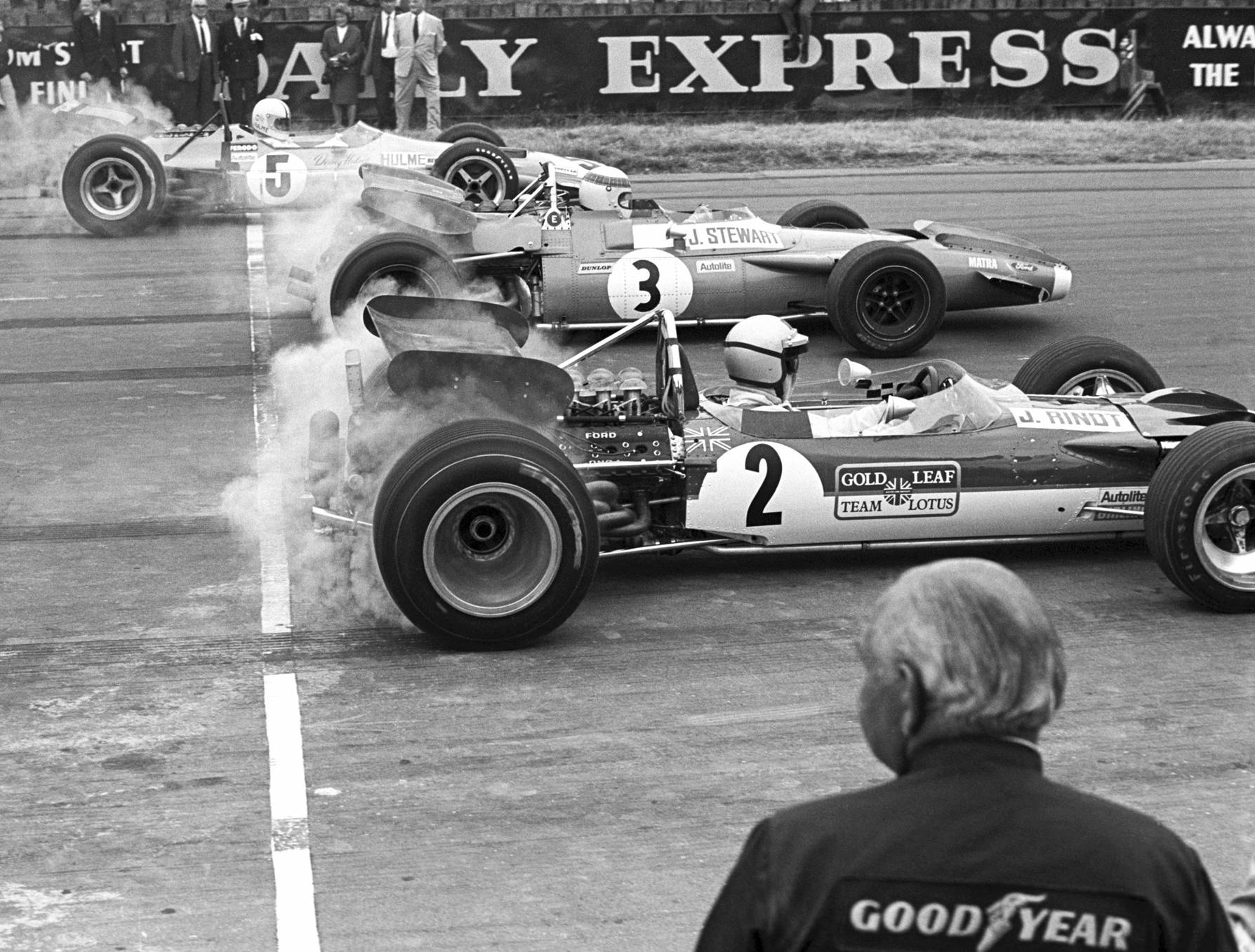 1969 British Grand Prix start, Silverstone.