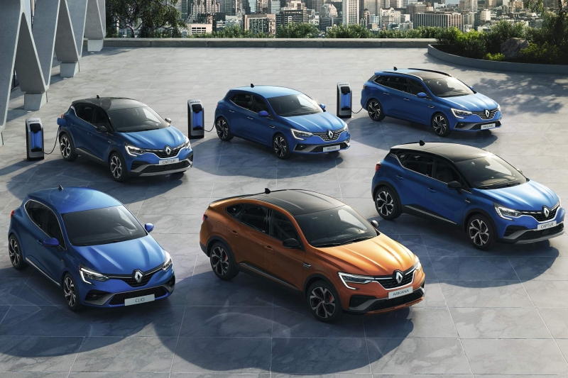 RENAULT ARKANA E-TECH (LJL Europe HEV), RENAULT CAPTUR E-TECH (HJB HEV), RENAULT CAPTUR E-TECH PLUG-IN (HJB PHEV), RENAULT CLIO E-TECH (BJA HEV), RENAULT MEGANE IV BERLINE E-TECH PLUG-IN (BFB PHEV), RENAULT MEGANE IV ESTATE E-TECH PLUG-IN R.S. LINE (KFB PHEV RS LINE)