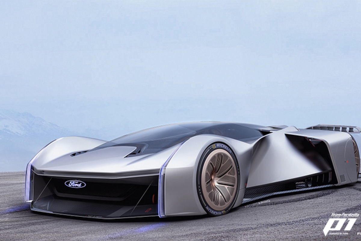 Ford revela carro de corrida real criado em parceria com atletas