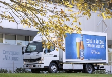 Elétrico Fuso eCanter vai ser usado na distribuição de bebidas em Lisboa