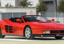 Ferrari Testarossa Spider, uma criação da Pininfarina para o Sultão de Brunei
