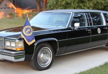 Este Cadillac Fleetwood Limousine foi utilizado pelos Serviços Secretos norte americanos
