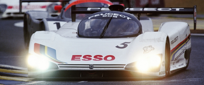 131 - 24 Heures du Mans 1991. Baldi/ Alliot / Jabouille. Peugeot 905. Abandon