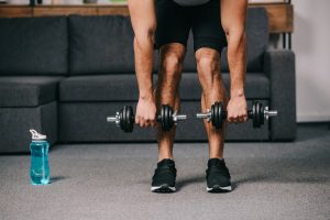 halteres, treino em casa