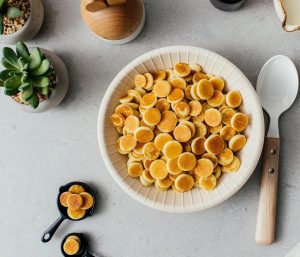 mini panquecas, pequeno-almoço