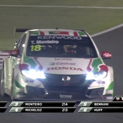 Tiago Monteiro em corrida heróica no Qatar