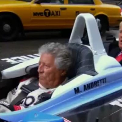 O dia em que Trump passeou num IndyCar